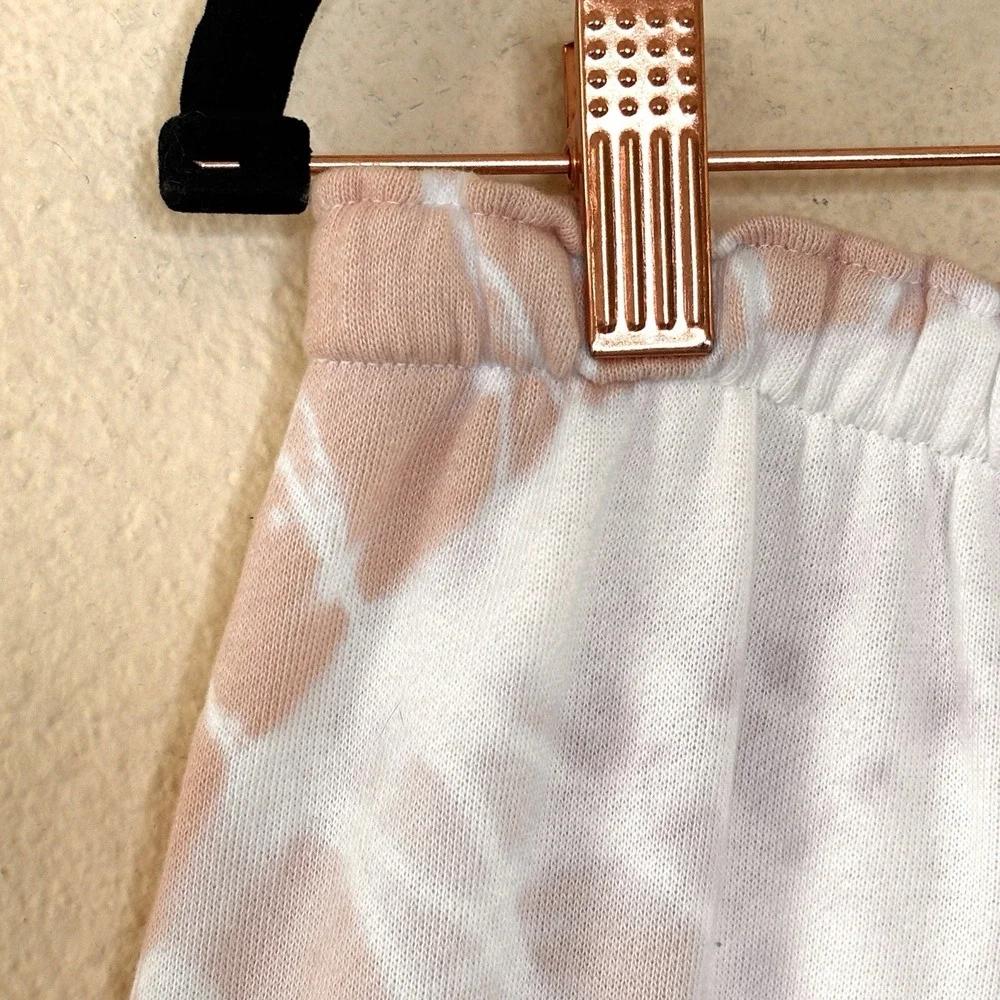 Splendid Womens Celeste Tie Dye Midi Skirt Size M White Pink Athleisure Beach‎